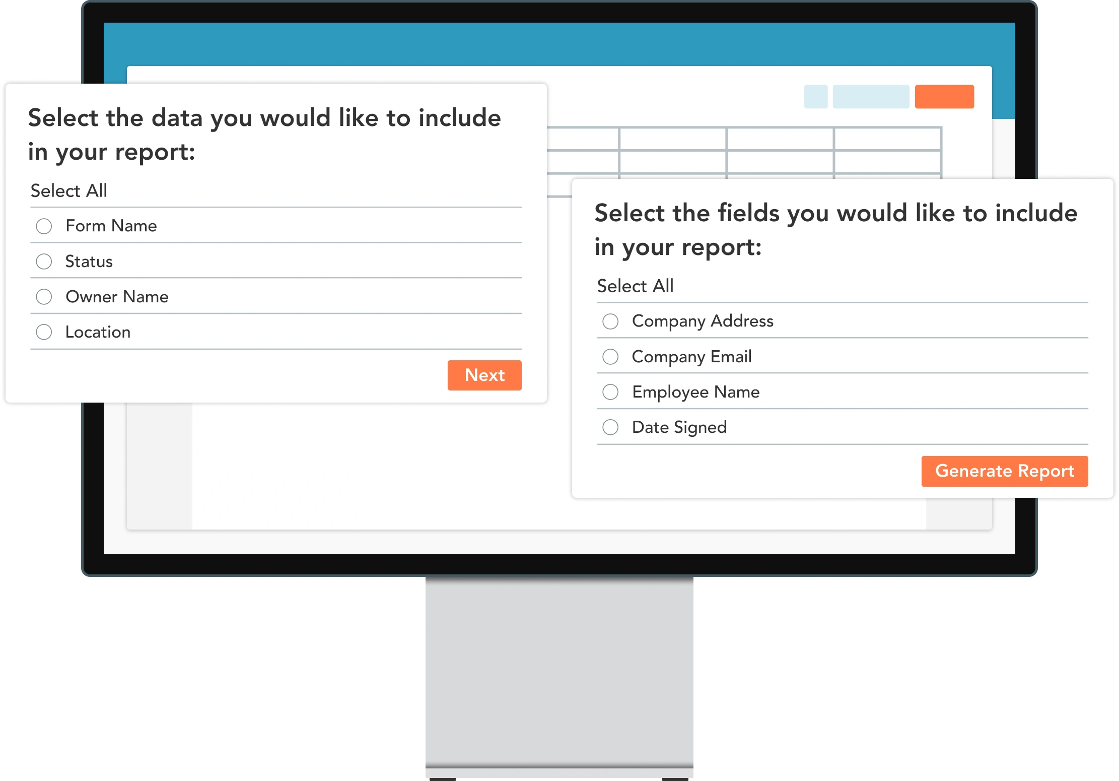 A graphical depiction of the various systems GoFormz can integrate with. Includes Procore, Smartsheet, Box, Google Suite, Salesforce, and PlanGrid.