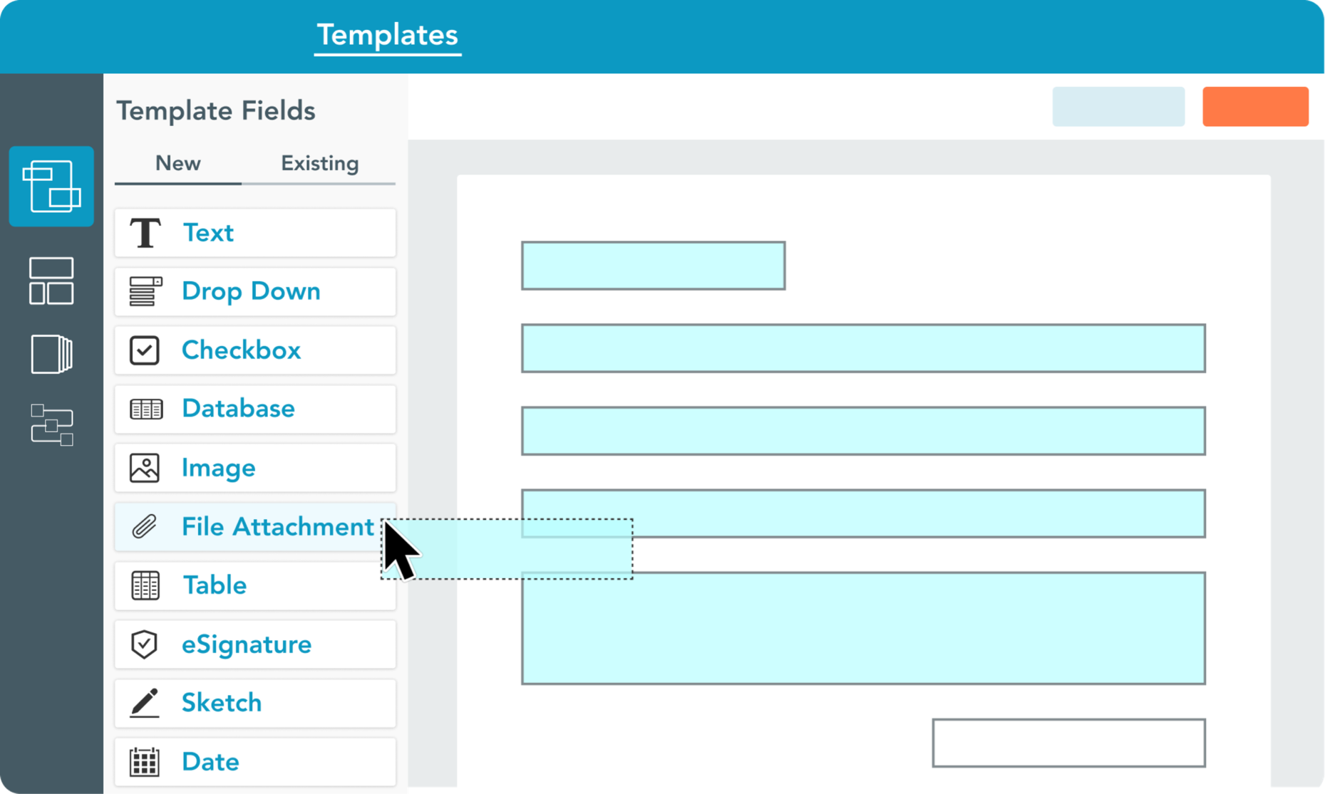 Easily add, remove, or adjust the layout of your online sign-in sheets with the GoFormz Template Editor.